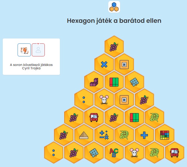 Hexagon játék a barátod ellen